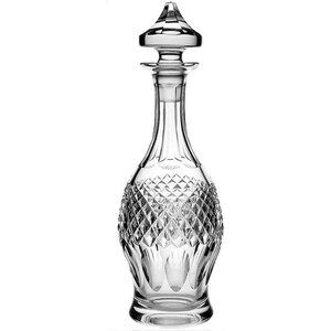 Waterford Colleen Crystal Wine Decanter  13" Tall Short Stemmed ☘️ Ireland Made